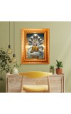 Lord Vishnu Golden Designer Photo Frame | 10x14 Inch Religious Wall Hanging Frame for Home & Office Decoration | Hindu Deity Spiritual Gift Item Lord Vishnu Golden Designer Photo Frame | 10x14 Inch Religious Wall Hanging Frame for Home & Office Decoration | Hindu Deity Spiritual Gift Item