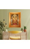 Lord ganesha Golden Designer Photo Frame | 10x14 Inch Religious Wall Hanging Frame for Home & Office Decoration | Hindu Deity Spiritual Gift Item