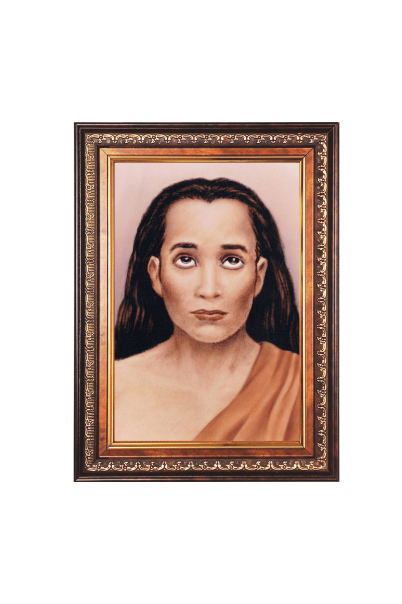 Sri Mahavatar Babaji Color Photo frame 10x14 Inch - Vibrant Religious Wall Art for Home ,Office Decor,Temple Decoration and Gifting.