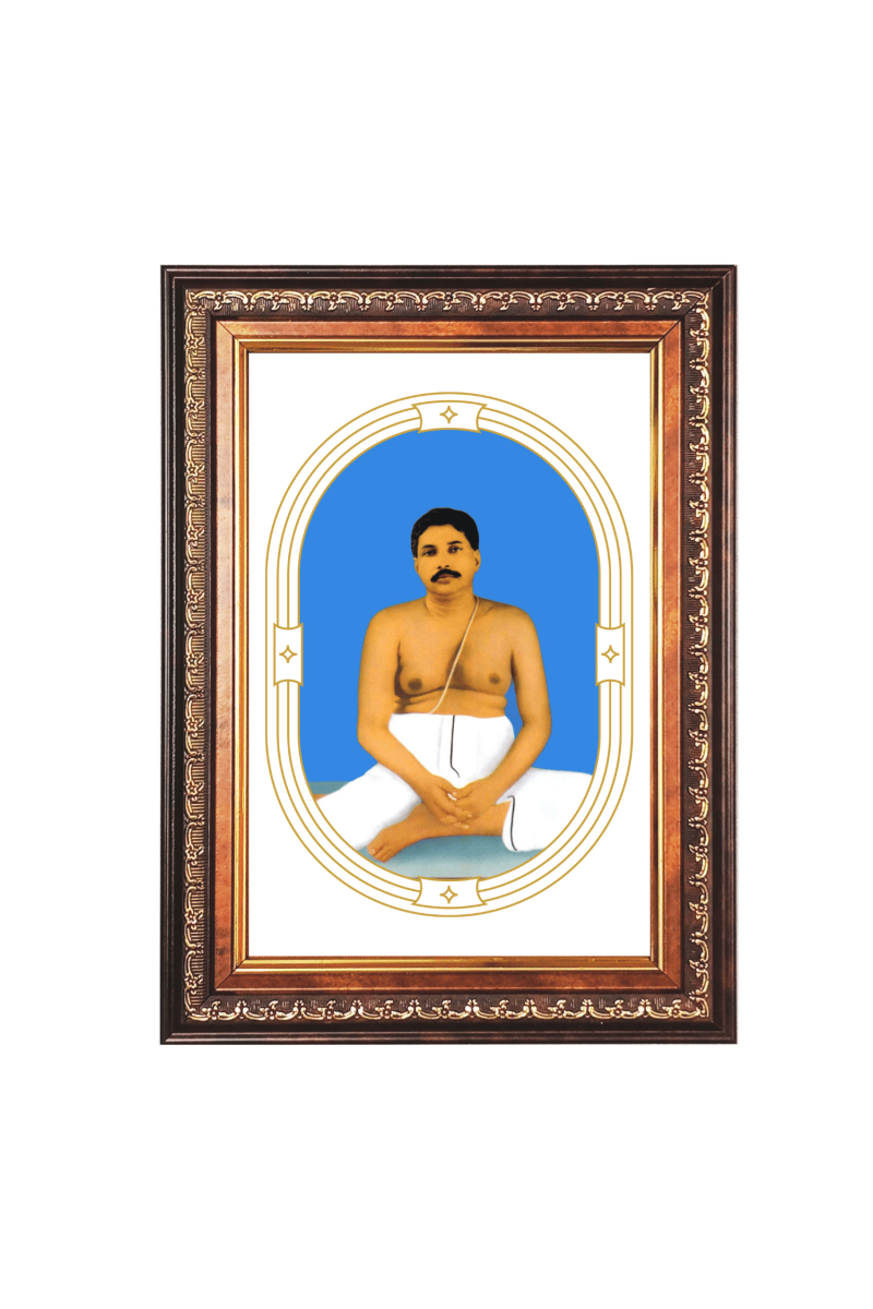 Sri Anukul Chandra Thakur Color Photo frame 10x14 Inch - Vibrant Religious Wall Art for Home ,Office Decor,Temple Decoration and Gifting.