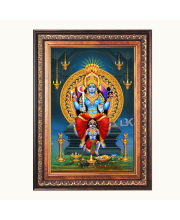 Shri Maa Bhadrakali Color Photo frame 10x14 Inch - Vibrant Religious Wall Art for Home ,Office Decor,Temple Decoration and Gifting.