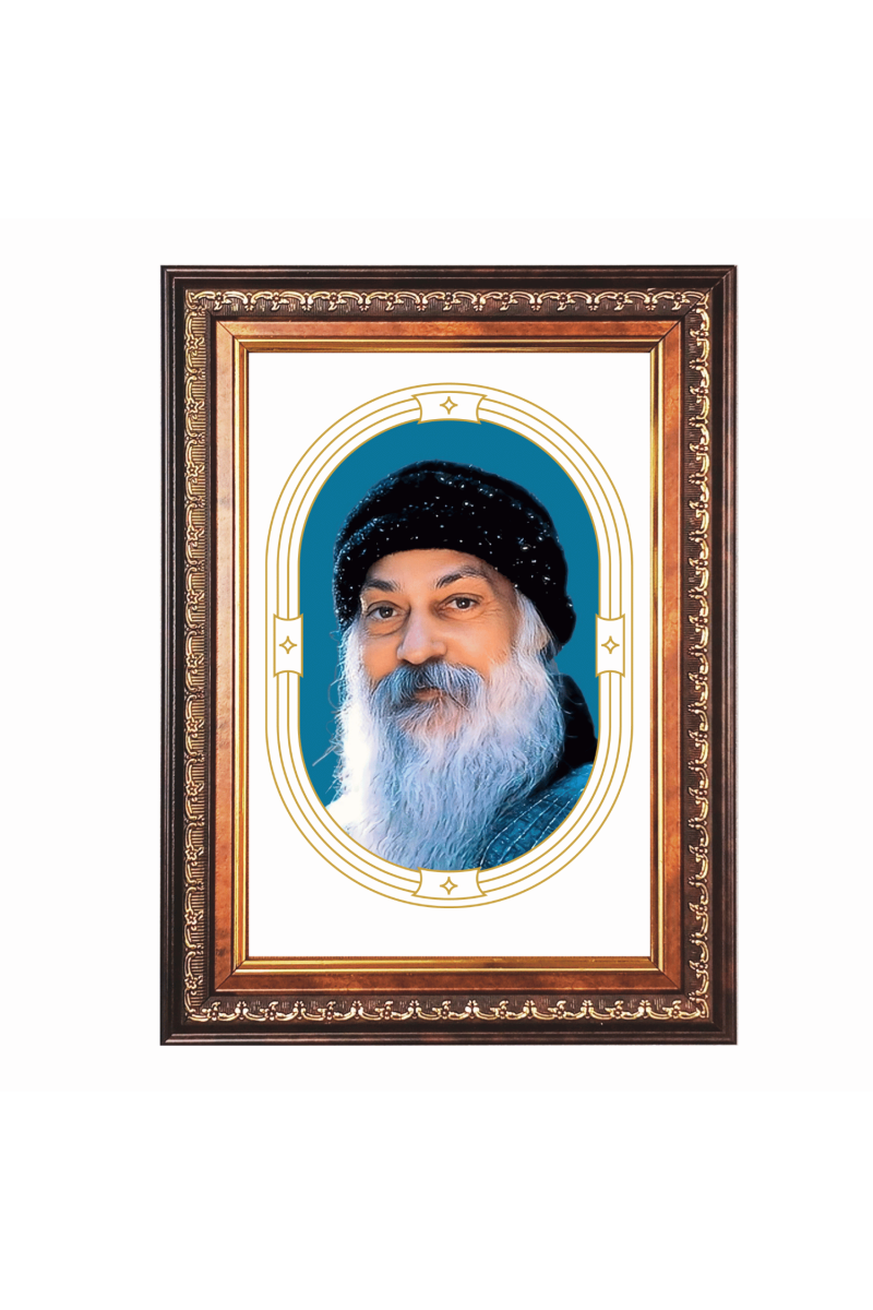 Acharya Osho Rajneesh  Color Photo frame 10x14 Inch - Vibrant Religious Wall Art for Home ,Office Decor,Temple Decoration and Gifting.