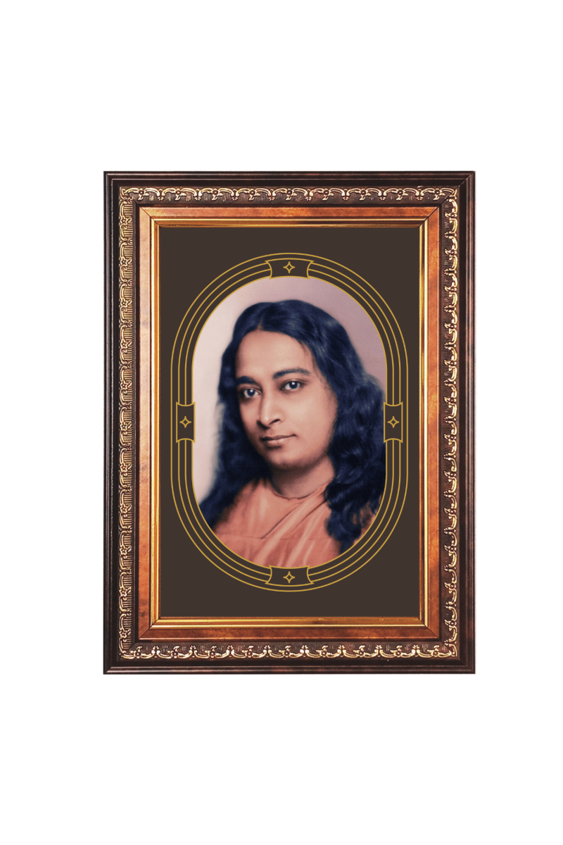 Sri Paramahansa Yogananda Color Photo frame 10x14 Inch - Vibrant Religious Wall Art for Home ,Office Decor,Temple Decoration and Gifting.