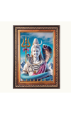 Lord Shiva  Color Photo frame 10x14 Inch - Vibrant Religious Wall Art for Home ,Office Decor,Temple Decoration and Gifting.