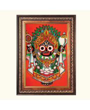 Sri Jagannath  Color Photo frame 10x14 Inch - Vibrant Religious Wall Art for Home ,Office Decor,Temple Decoration and Gifting.