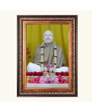 Sri Ramkrishna Color Photo frame 10x14 Inch - Vibrant Religious Wall Art for Home ,Office Decor,Temple Decoration and Gifting.