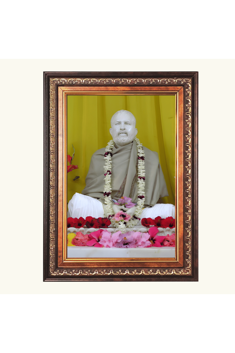 Sri Ramkrishna Color Photo frame 10x14 Inch - Vibrant Religious Wall Art for Home ,Office Decor,Temple Decoration and Gifting.