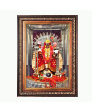Sri Maa Kali Color Photo frame 10x14 Inch - Vibrant Religious Wall Art for Home ,Office Decor,Temple Decoration and Gifting.