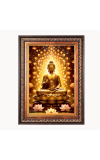 Lord Gautam Buddha Color Photo frame 10x14 Inch - Vibrant Religious Wall Art for Home ,Office Decor,Temple Decoration and Gifting.