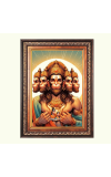 Sri Panchmukhi Hanuman Color Photo frame 10x14 Inch - Vibrant Religious Wall Art for Home ,Office Decor,Temple Decoration and Gifting. Sri Panchmukhi Hanuman Color Photo frame 10x14 Inch - Vibrant Religious Wall Art for Home ,Office Decor,Temple Decoration and Gifting.