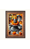 Lord Shiva lingam Color Photo frame 10x14 Inch - Vibrant Religious Wall Art for Home ,Office Decor,Temple Decoration and Gifting.