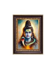 Lord Shiva Digital Print Photo 6.7x8.7 inches - Vibrant Religious Desk And Wall Art for Home , Office and Temple Decor and Gifting.