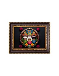 Sri Jagannath, Subhadra and Balaram Digital Print Photo 6.7x8.7 inches - Vibrant Religious Desk And Wall Art for Home , Office and Temple Decor and Gifting.