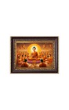 Lord Gautam Buddha Digital Print Photo 6.7x8.7 inches - Vibrant Religious Desk And Wall Art for Home , Office and Temple Decor and Gifting.