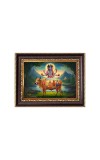 Kamdhenu Cow with Sri Brahma, Sri Vishnu and Sri Mahesh/Lord Shiva Digital Print Photo 6.7x8.7 inches - Vibrant Religious Desk And Wall Art for Home , Office and Temple Decor and Gifting.