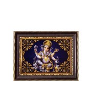 Sri Ganeshji Digital Print Photo 6.7x8.7 inches - Vibrant Religious Desk And Wall Art for Home , Office and Temple Decor and Gifting.