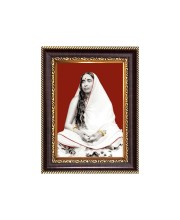 Sri Maa Sarada Devi Digital Print Photo 6.7x8.7 inches - Vibrant Religious Desk And Wall Art for Home , Office and Temple Decor and Gifting.
