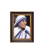 Mother Teresa Digital Print Photo 6.7x8.7 inches - Vibrant Religious Desk And Wall Art for Home , Office and Temple Decor and Gifting.