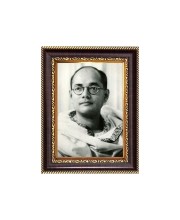 Netaji Subhas Chandra Bose Digital Print Photo 6.7x8.7 inches - Vibrant Religious Desk And Wall Art for Home , Office and Temple Decor and Gifting.