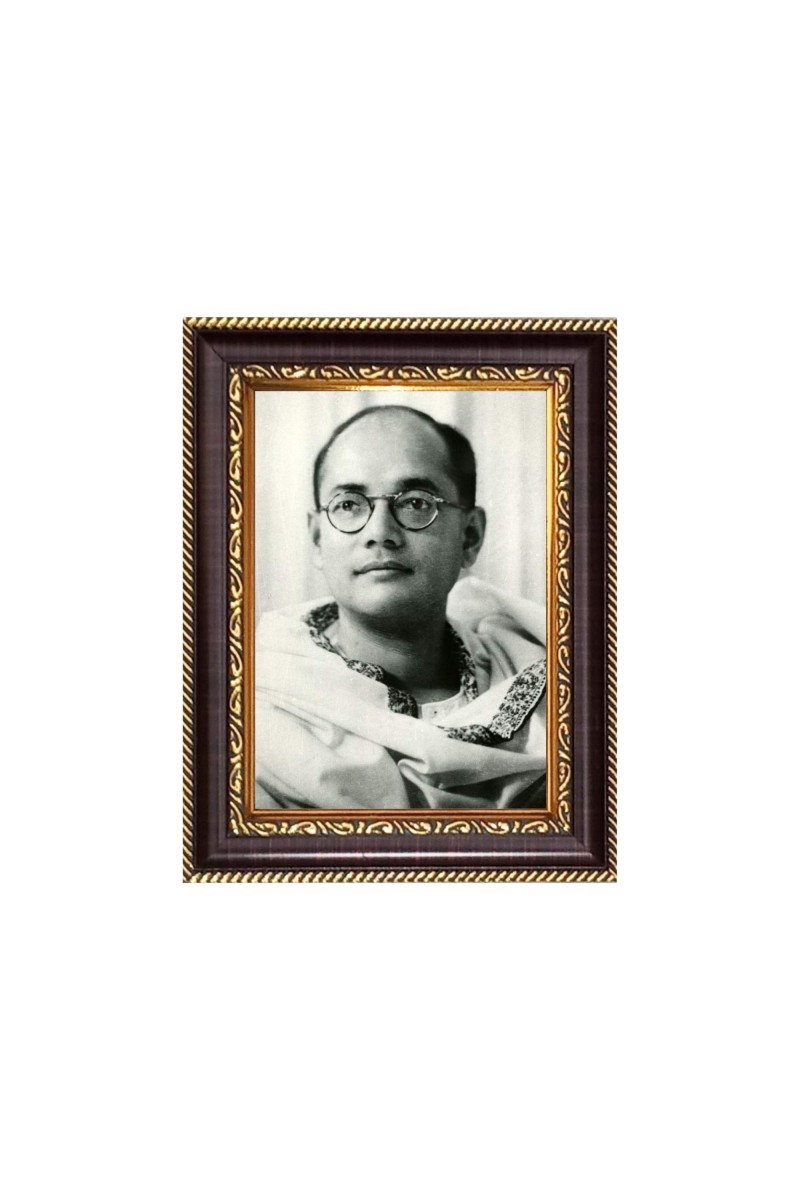 Netaji Subhas Chandra Bose Digital Print Photo 6.7x8.7 inches - Vibrant Religious Desk And Wall Art for Home , Office and Temple Decor and Gifting.