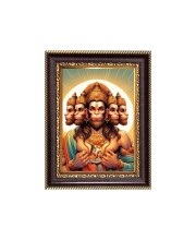 Sri Hanuman Digital Print Photo 6.7x8.7 inches - Vibrant Religious Desk And Wall Art for Home , Office and Temple Decor and Gifting.