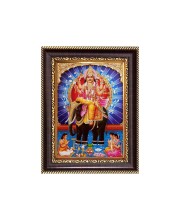 Lord Vishwakarma Digital Print Photo 6.7x8.7 inches - Vibrant Religious Desk And Wall Art for Home , Office and Temple Decor and Gifting.