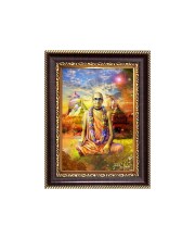 Bhakti Siddhanta Saraswati Digital Print Photo 6.7x8.7 inches - Vibrant Religious Desk And Wall Art for Home , Office and Temple Decor and Gifting.
