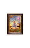 Sri A. C. Bhaktivedanta Swami Prabhupada Digital Print Photo 6.7x8.7 inches - Vibrant Religious Desk And Wall Art for Home , Office and Temple Decor and Gifting.
