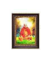 Sri A. C. Bhaktivedanta Swami Prabhupada Digital Print Photo 6.7x8.7 inches - Vibrant Religious Desk And Wall Art for Home , Office and Temple Decor and Gifting.