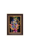 Sri Krishna Digital Print Photo 6.7x8.7 inches - Vibrant Religious Desk And Wall Art for Home , Office and Temple Decor and Gifting.