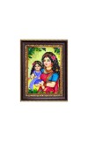 Bal Gopal with Yashoda Maiya Digital Print Photo 6.7x8.7 inches - Vibrant Religious Desk And Wall Art for Home , Office and Temple Decor and Gifting.
