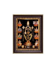 Sri Venkateswara Swamy Digital Print Photo 6.7x8.7 inches - Vibrant Religious Desk And Wall Art for Home , Office and Temple Decor and Gifting.