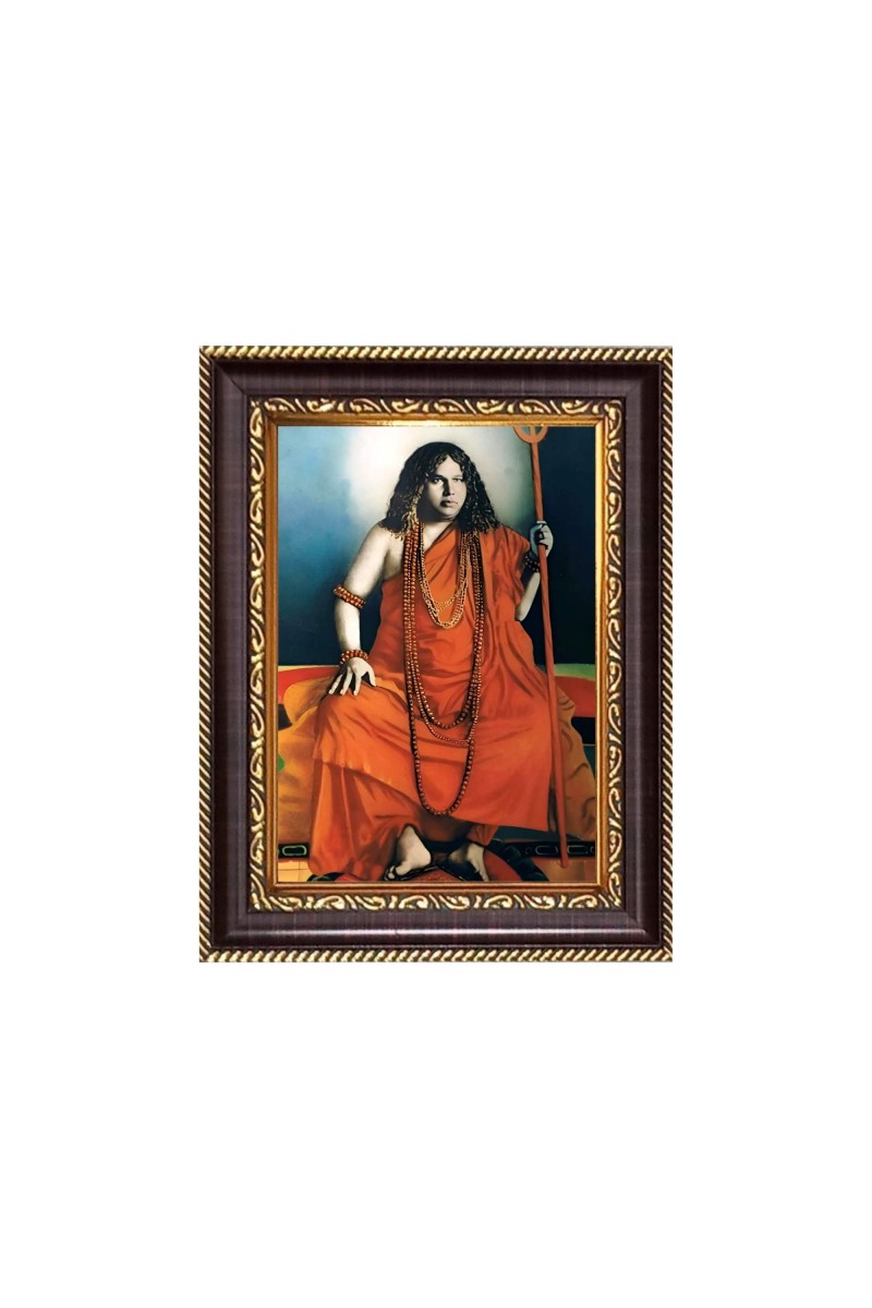 Sri Swami Pranabananda Digital Print Photo 6.7x8.7 inches - Vibrant Religious Desk And Wall Art for Home , Office and Temple Decor and Gifting.