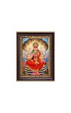 Sri Veera Lakshmi Mata Digital Print Photo 6.7x8.7 inches - Vibrant Religious Desk And Wall Art for Home , Office and Temple Decor and Gifting.