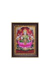 Sri Maa Lakshmi Digital Print Photo 6.7x8.7 inches - Vibrant Religious Desk And Wall Art for Home , Office and Temple Decor and Gifting.