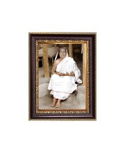 Sri Maa Sarada Devi Digital Print Photo 6.7x8.7 inches - Vibrant Religious Desk And Wall Art for Home , Office and Temple Decor and Gifting.