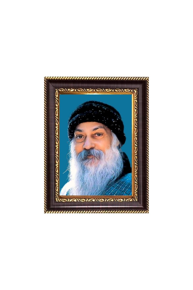 Acharya Osho Rajneesh Digital Print Photo 6.7x8.7 inches - Vibrant Religious Desk And Wall Art for Home , Office and Temple Decor and Gifting.
