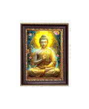Lord Gautam Buddha Digital Print Photo 6.7x8.7 inches - Vibrant Religious Desk And Wall Art for Home , Office and Temple Decor and Gifting.