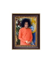 Sri Sathya Sai Baba Digital Print Photo 6.7x8.7 inches - Vibrant Religious Desk And Wall Art for Home , Office and Temple Decor and Gifting.