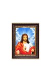 Lord Jesus Christ Digital Print Photo 6.7x8.7 inches - Vibrant Religious Desk And Wall Art for Home , Office and Temple Decor and Gifting.