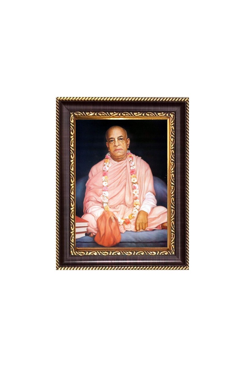 Sri Srila Prabhupada Digital Print Photo 6.7x8.7 inches - Vibrant Religious Desk And Wall Art for Home , Office and Temple Decor and Gifting.