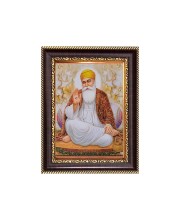 Sri Guru Nanak Dev Ji  Digital Print Photo 6.7x8.7 inches - Vibrant Religious Desk And Wall Art for Home , Office and Temple Decor and Gifting.