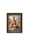 Sri Krishna Digital Print Photo 6.7x8.7 inches - Vibrant Religious Desk And Wall Art for Home , Office and Temple Decor and Gifting.