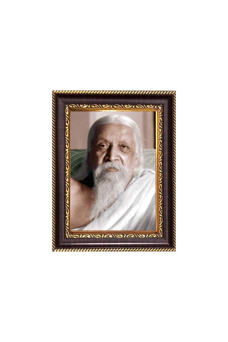 Sri Aurobindo Digital Print Photo 6.7x8.7 inches - Vibrant Religious Desk And Wall Art for Home , Office and Temple Decor and Gifting.