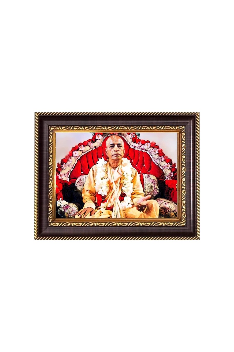 Srila Swami Prabhupada Ji  Digital Print Photo 6.7x8.7 inches - Vibrant Religious Desk And Wall Art for Home , Office and Temple Decor and Gifting.