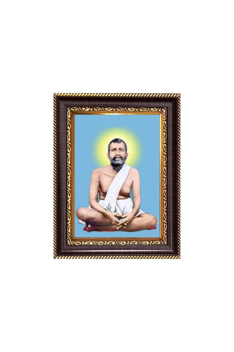 Sri Ramakrishna Paramahamsadeb  Digital Print Photo 6.7x8.7 inches - Vibrant Religious Desk And Wall Art for Home , Office and Temple Decor and Gifting.