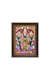 Lord Perumal with Lakshmi Mata Digital Print Photo 6.7x8.7 inches - Vibrant Religious Desk And Wall Art for Home , Office and Temple Decor and Gifting.