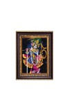 Sri Krishna Digital Print Photo 6.7x8.7 inches - Vibrant Religious Desk And Wall Art for Home , Office and Temple Decor and Gifting.