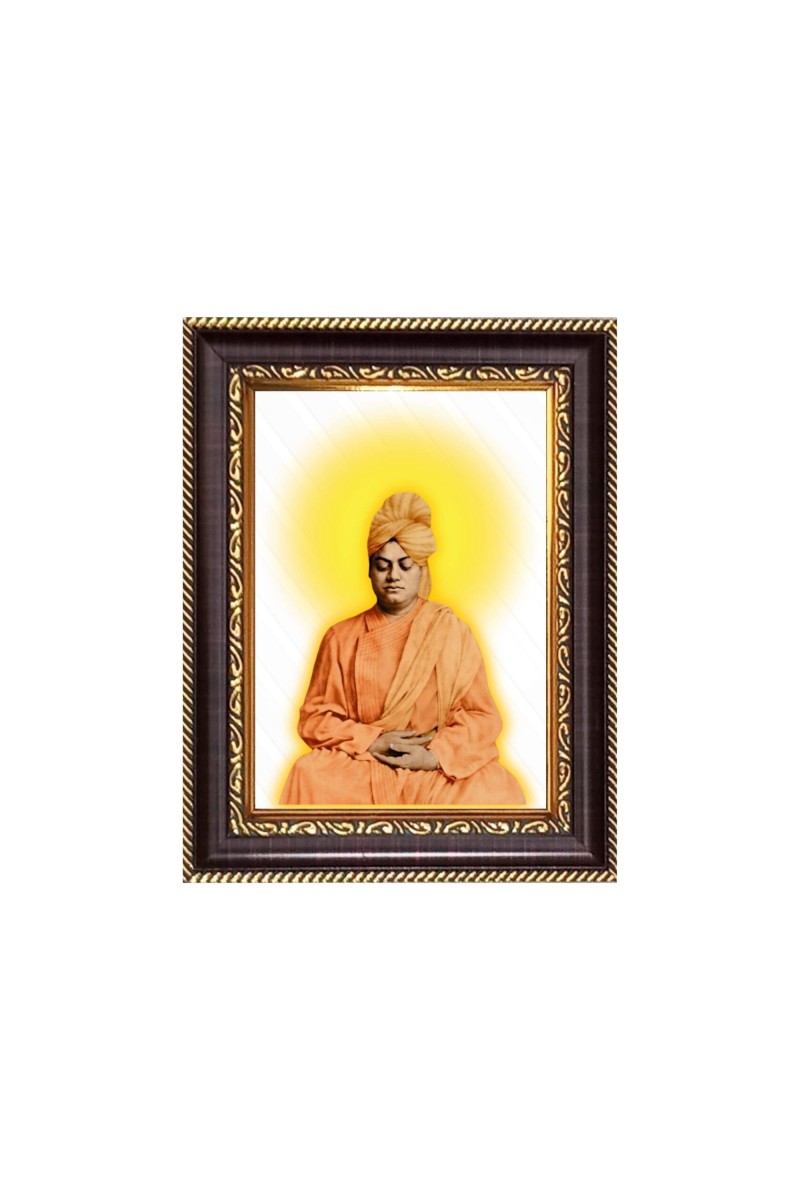 Sri Swami Vivekananda Digital Print Photo 6.7x8.7 inches - Vibrant Religious Desk And Wall Art for Home , Office and Temple Decor and Gifting.
