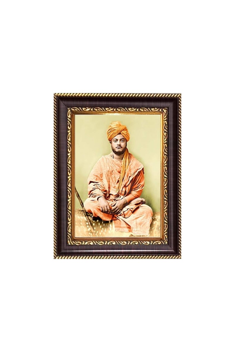 Sri Swami Vivekananda Digital Print Photo 6.7x8.7 inches - Vibrant Religious Desk And Wall Art for Home , Office and Temple Decor and Gifting.